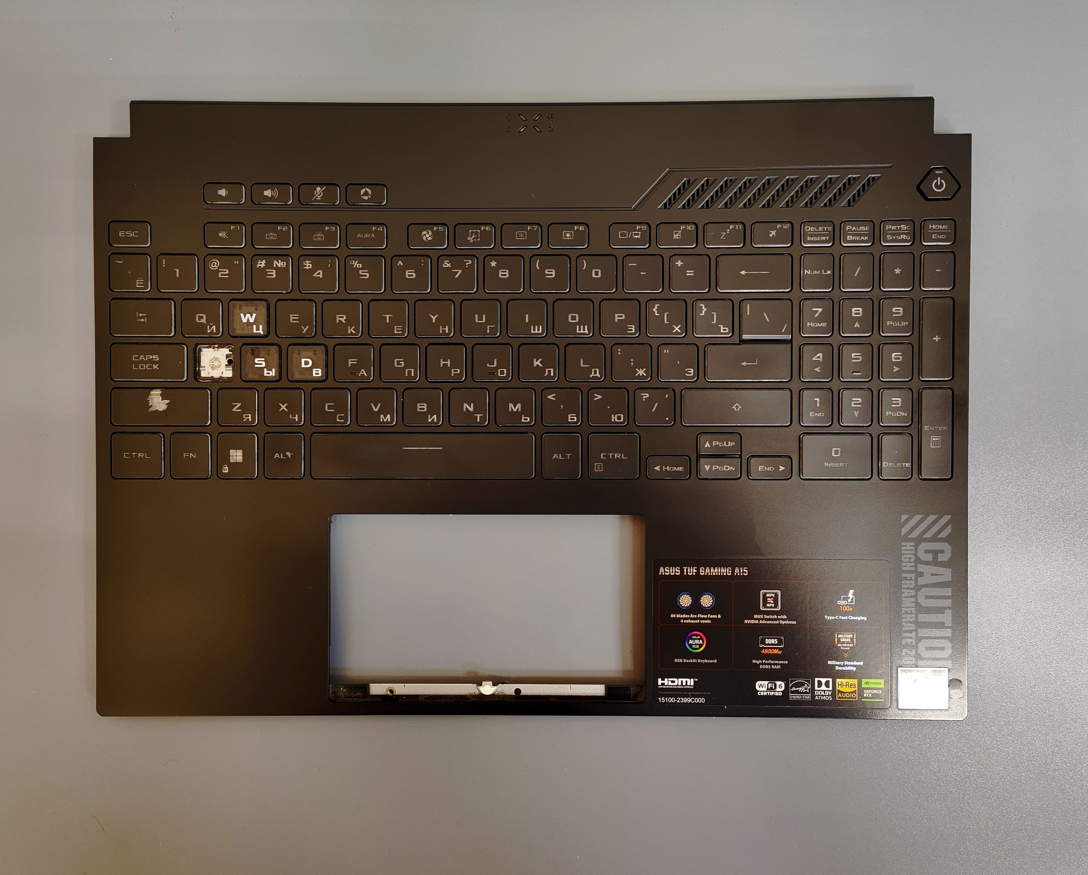 Топкейс для ноутбука ASUS FA507