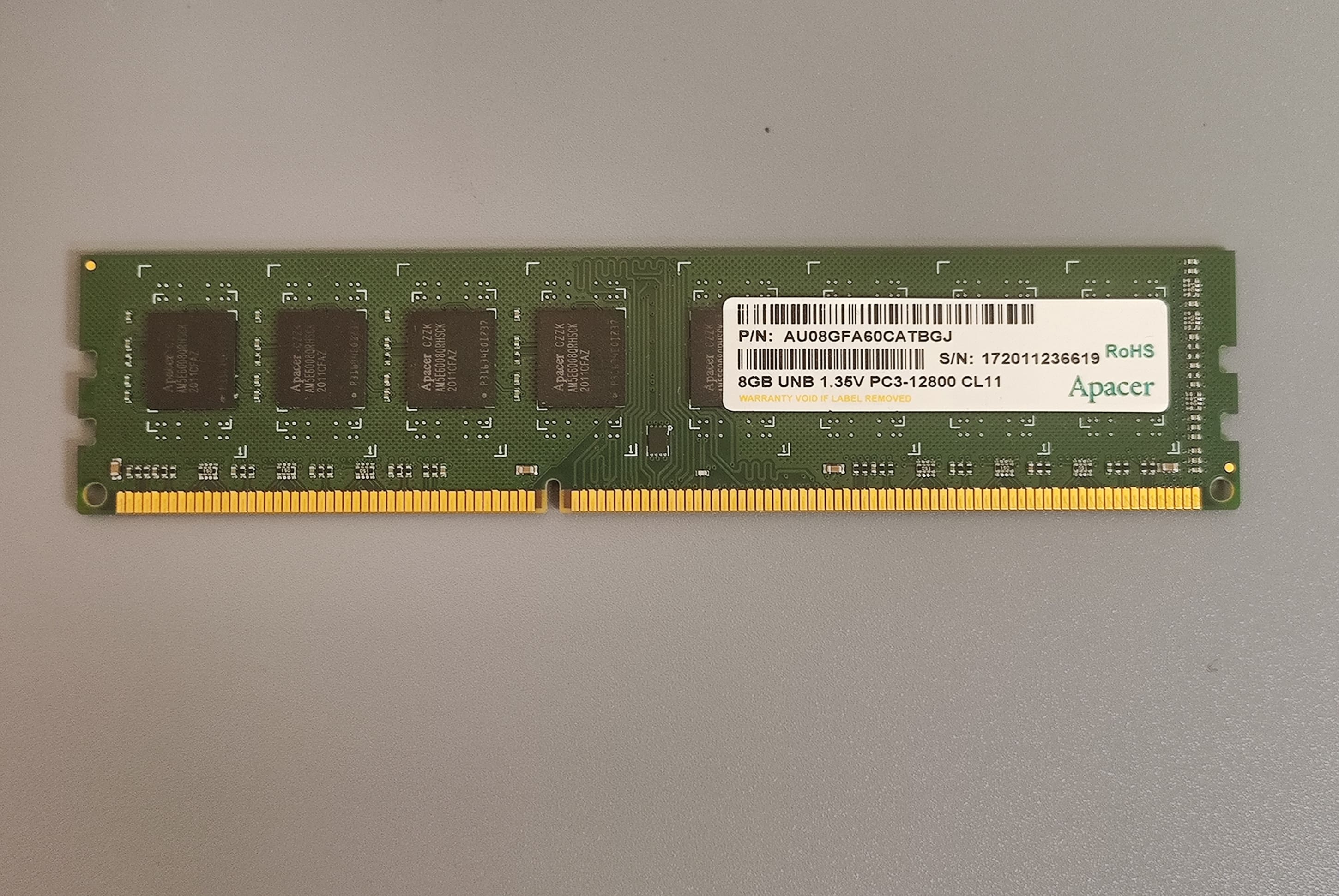 AU08GFA60CATBDJ Оперативная память DDR3 Apacer 8GB