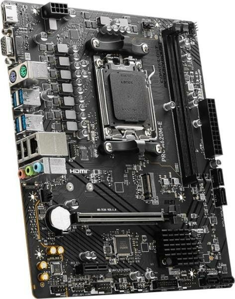Материнская плата MSI PRO A620M-E (AM5, AMD A620, 2xDDR5-4800 МГц, 1xPCI-Ex16, 1xM.2, Micro-ATX )